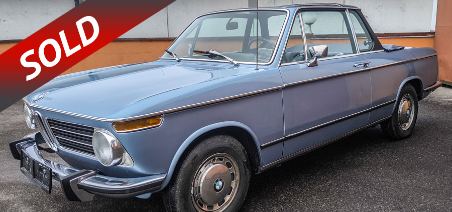 Verkauf - BMW 2002 Baur Cabriolet 1973 Fjord Metallic Blau Matching numbers