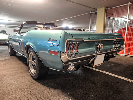 Verkauf - Ford Mustang Convertible 1968 J-Code 302 cui California Special Tribute in blau