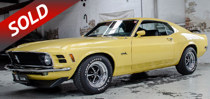 FOR SALE - Ford Mustang Fastback 302 1970 Competition Yellow - Verkauf