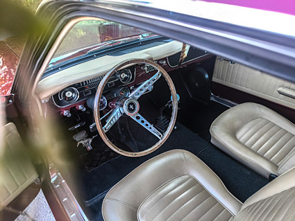 Verkauf - Ford Mustang Fastback 1965, 347 Stroker, burgundy poly, manual transmission