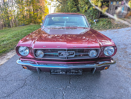 Verkauf - Ford Mustang Fastback 1965, 347 Stroker, burgundy poly, manual transmission