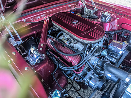 Verkauf - Ford Mustang Fastback 1965, 347 Stroker, burgundy poly, manual transmission