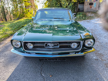 Verkauf - Ford Mustang Fastback GT 1967, K-Code HiPo manual transmission, dark moss green